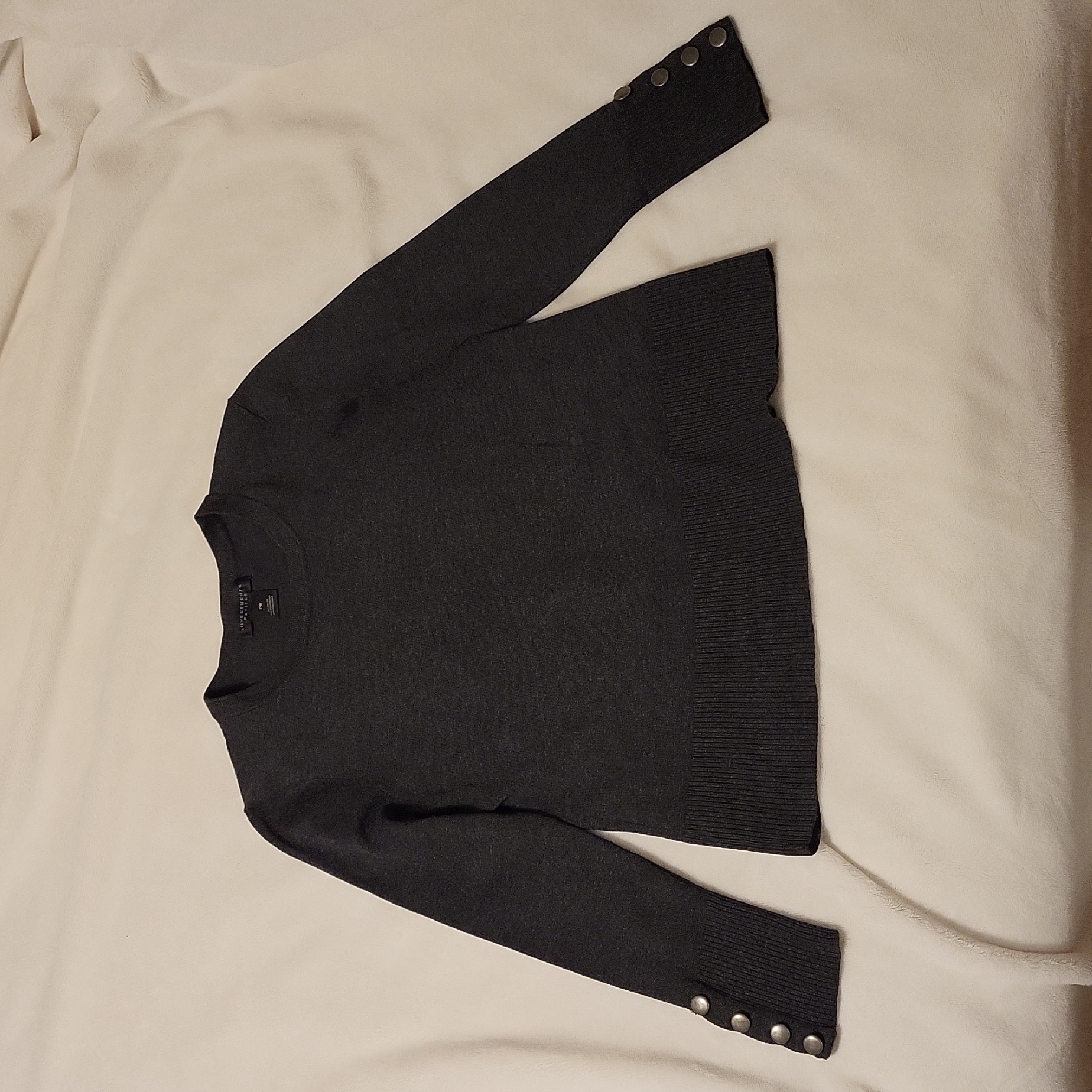 Dark Gray Solid Sweater